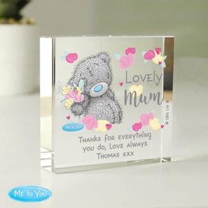 Personalizado Me to You Lovely Mum Crystal Token / Regalo de mamá sincera imagen 5