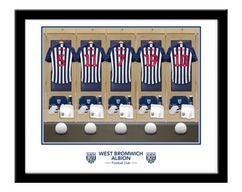 Retro Shirt Mouse Mat Official PERSONALISED West Bromwich Albion FC WBA Gifts 