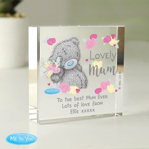 Personalizado Me to You Lovely Mum Crystal Token / Regalo de mamá sincera imagen 1