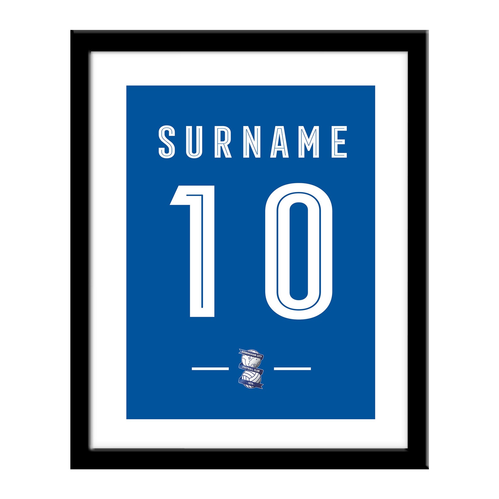 Personalised Birmingham City Fc Retro Shirt Print Official  Etsy