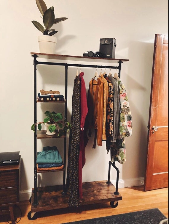 Wooden open clothes rack new arrivals