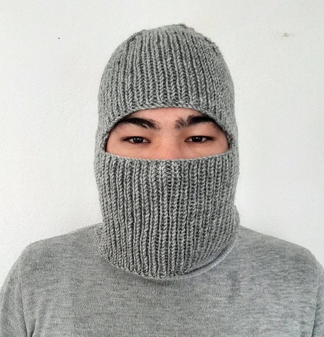 Handmade Wool Knit Balaclava: Soft Chunky Winter Ski Mask - Etsy