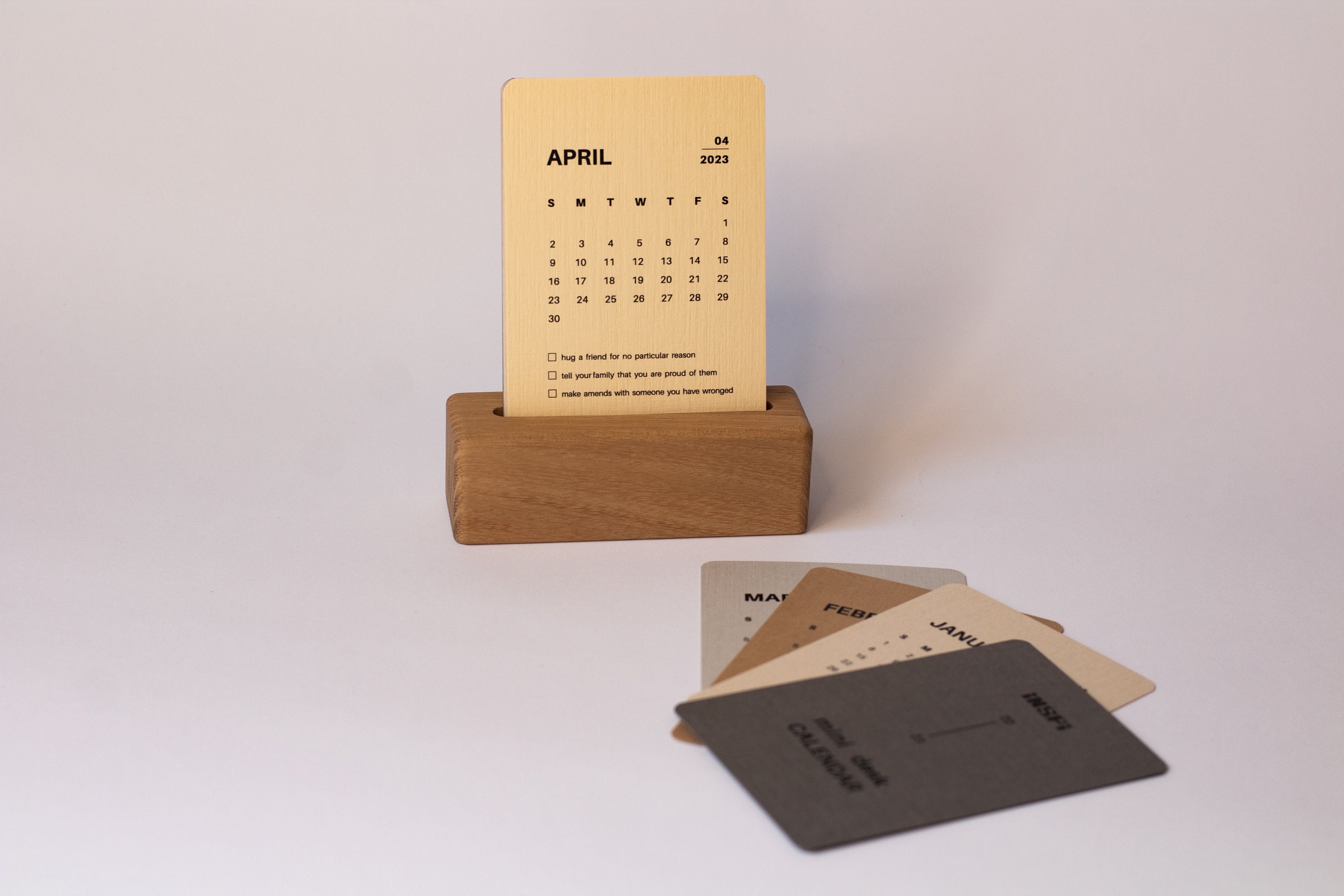 Mini Desk Calendar 2024 2024 Desk Calendar Monthly Etsy Australia