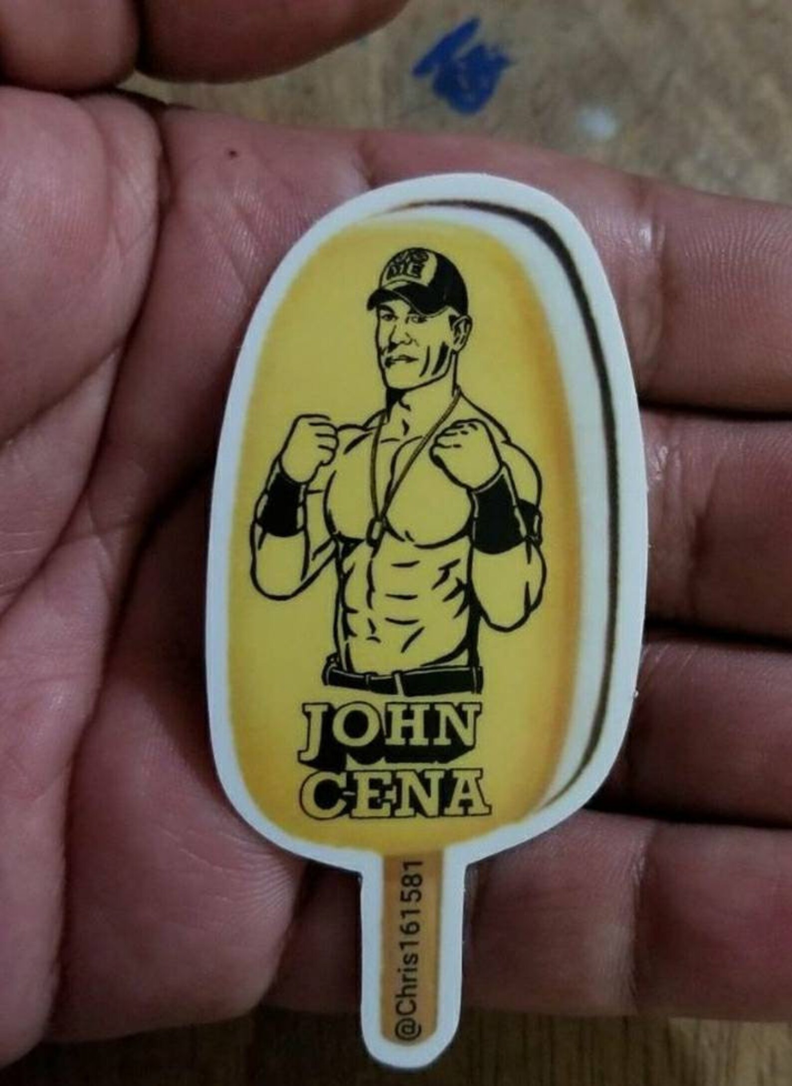 Wwe John Cena ice cream bar Sticker Etsy