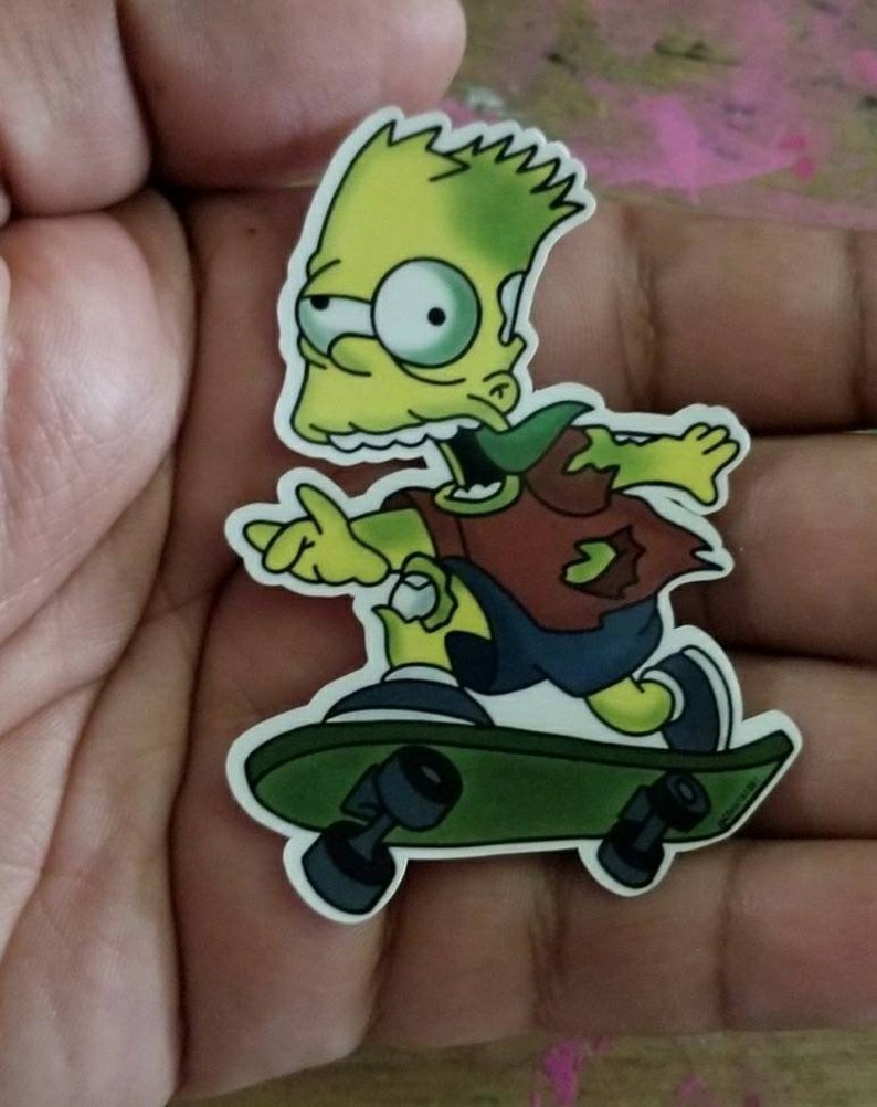 Zombie Bart Simpson STICKERS