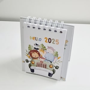 Safari Themed Schreibtischkalender 2026 Kalender