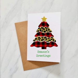 Cartolina di Natale / Buona Cartolina di Natale / Cartolina di Natale religiosa / Spettacolare Bella Cartolina di Natale colorata a quadri / Pelle di animale Natale