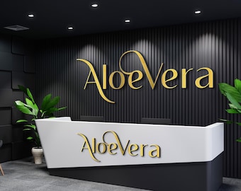 Custom 3D Acrylic Logo Sign - Laser Cut Office Decor