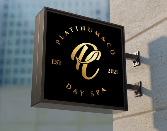 Light Box Store front Sign, Company Sign, Business Sign, Double Sided Projecting Light Box, LED Light Box Sign Board