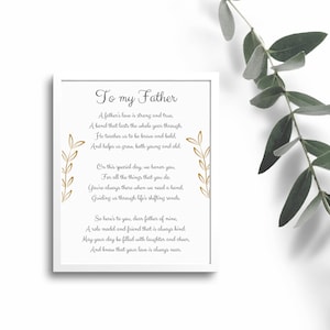 Geschenk für Papa, Vatertagsgeschenk, PNG, Vater Geburtstagsgeschenk, Vatergeschenke zu Weihnachten, Sofort Download, Vatergedicht, Vatertagskarte,