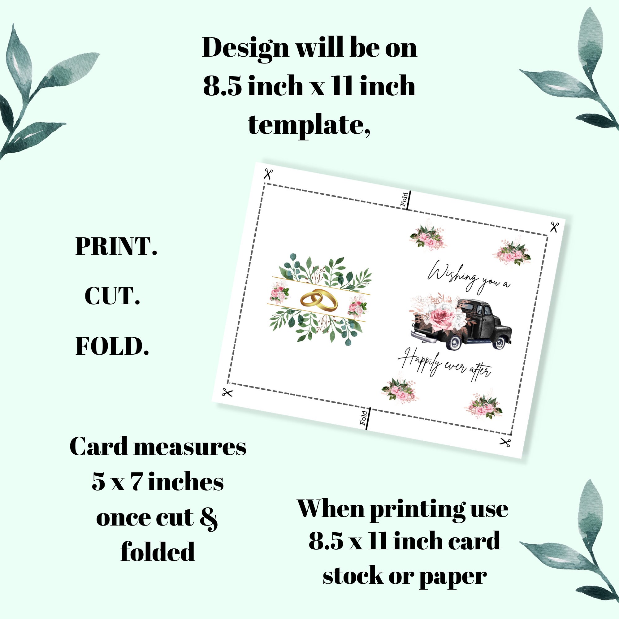 Printable Congrats Wedding Card, Gifts for Her, Gifts for Him, Card ...