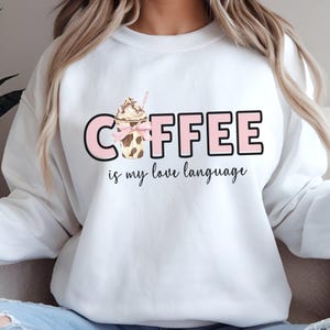 Iced Coffee PNG sublimation, coffee Png file, Iced Coffee Club Sweatshirt, iced coffee Png, coffee coquette, digital download,