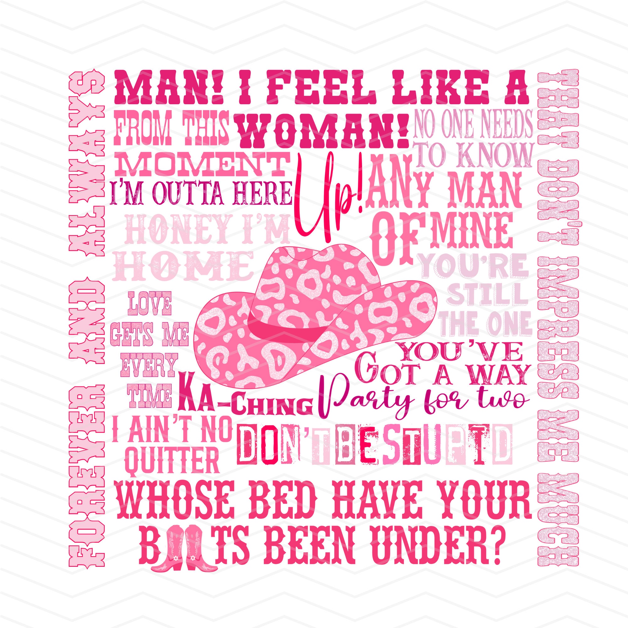 Shania Twain songs PNG file only