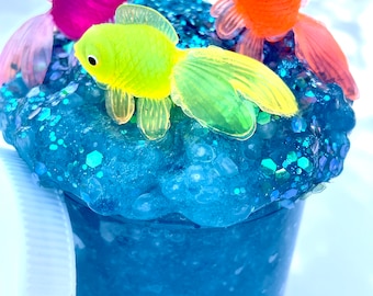 Ocean Fishbowl Slime ~ Unscented Slime ~ Popular Slime ~ Gift Slime ~ Cheap Slime ~ ASMR