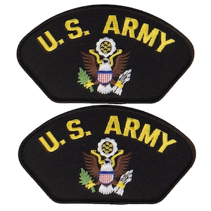 United States Military US Army Veteran Iron On Patch Only 2 Pieces