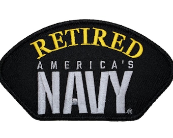 United States Veteran Retired America's Army Wearable Iron On Patch 3 x 5 Inches