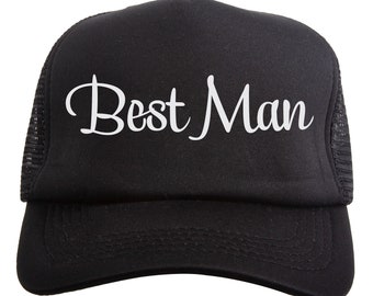 Gravity Trading Wedding Squad Adjustable Trucker Hat - Best Man