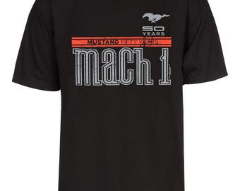 Men's Mustang Mach 1 Short-Sleeve Black T-Shirt
