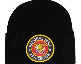 National Rifle Association NRA Patch Cuffed Winter Beanie