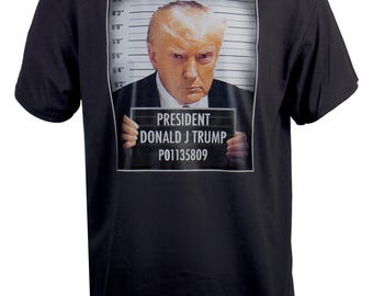 Mens Donald Trump Mug Shot T-shirt