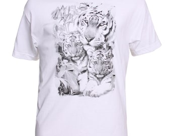 Men's Color Changing Tiger Family T-Shirt