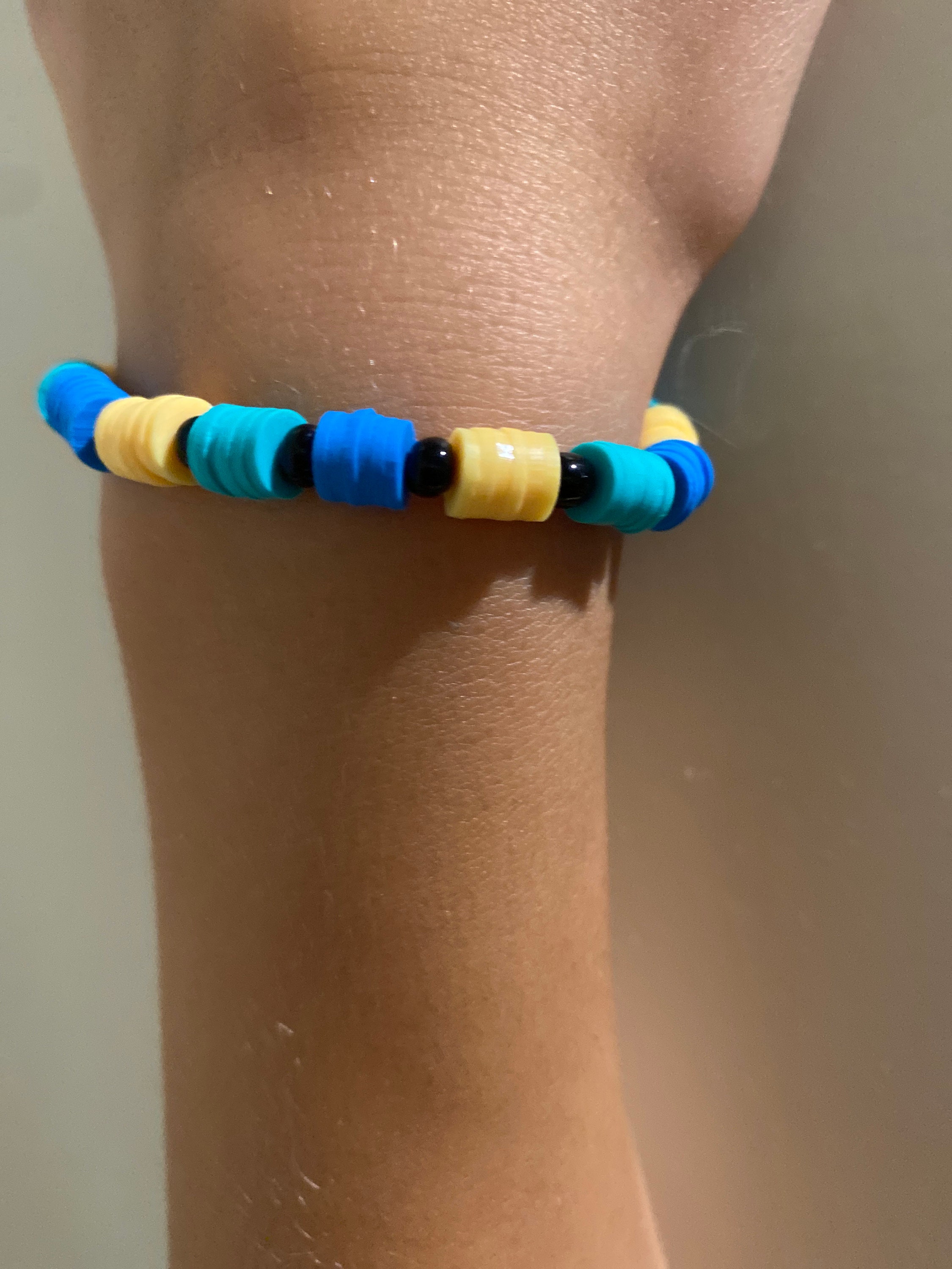 Hawaiian punch clay bead bracelet Etsy