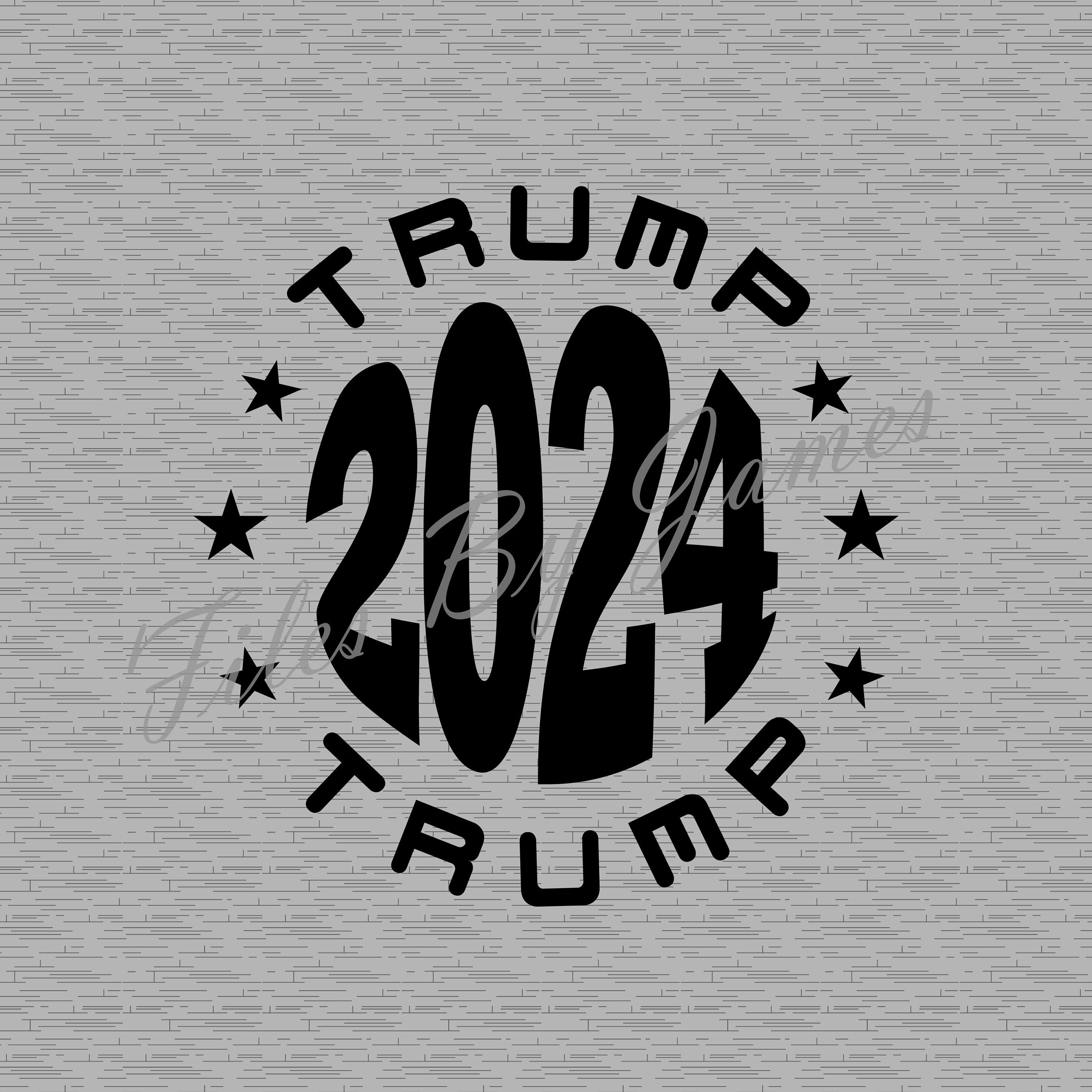 Trump 2025 USA MAGA President Election Stars Circle SVG File Etsy