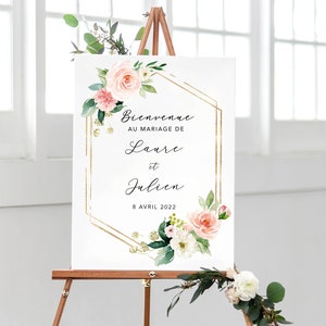 Personalized Wedding Decoration, Welcome to the Wedding Poster in PDF Format