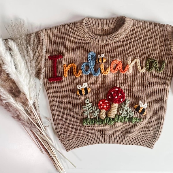 Custom Baby Sweater | Custom Toddler Sweater | Embroidered Sweater | Name Sweater | Baby Announcement | Baby Gift | Birthday Outfit