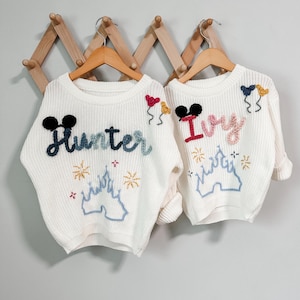 Custom magic sweater | magic sweater | vacation sweater | travel sweater | mouse sweater