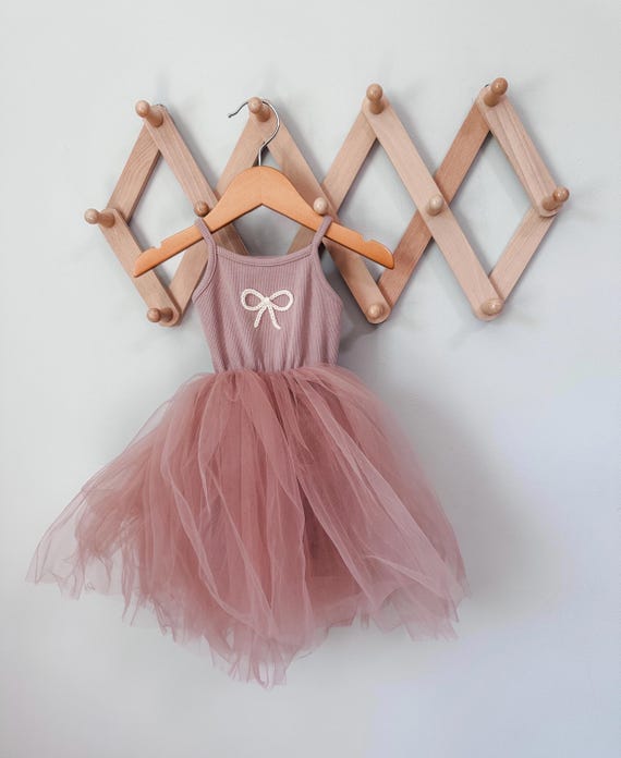 Ready to Ship Birthday Dress | Embroidered Birthday Dress | Bow Dress | First Birthday Dress