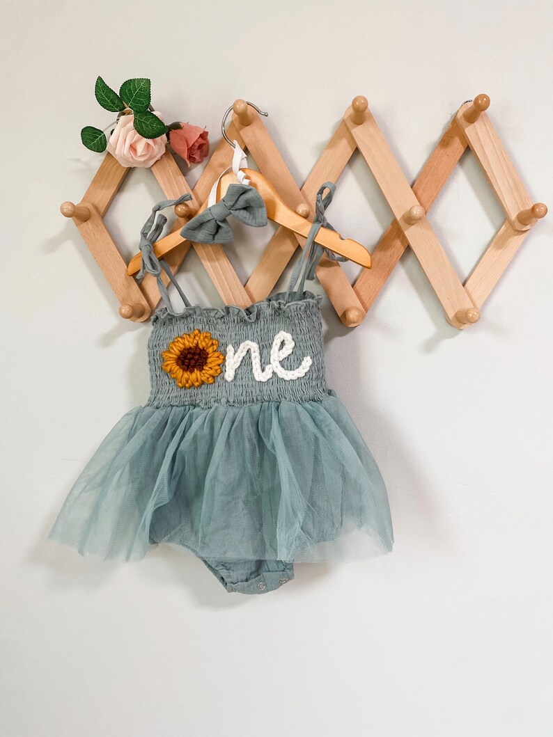 Custom romper custom tulle romper tutu romper embroidered romper image 5