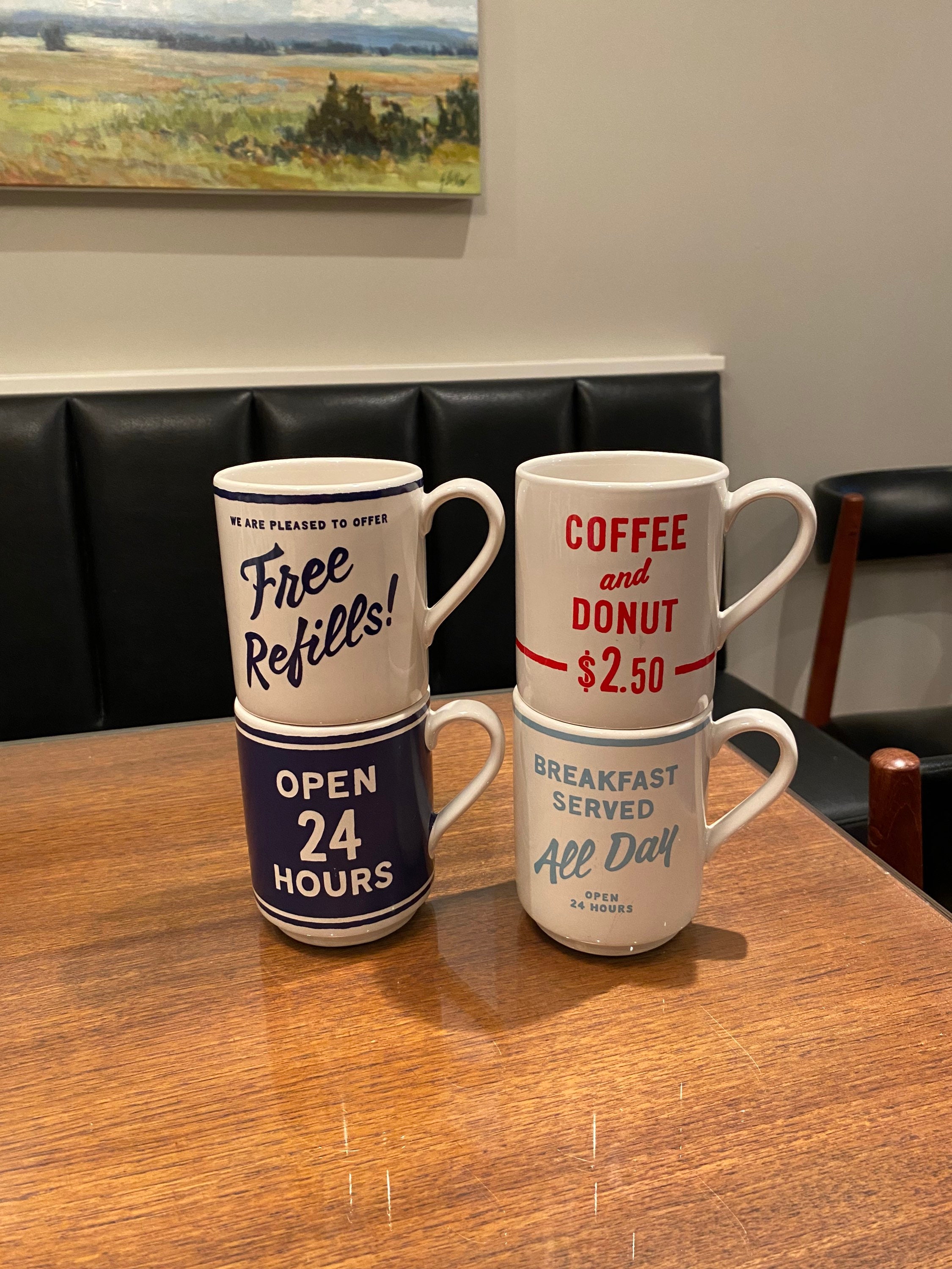 Kate Spade Lenox New York Vintage Style Diner Mug Set of 4 - Etsy
