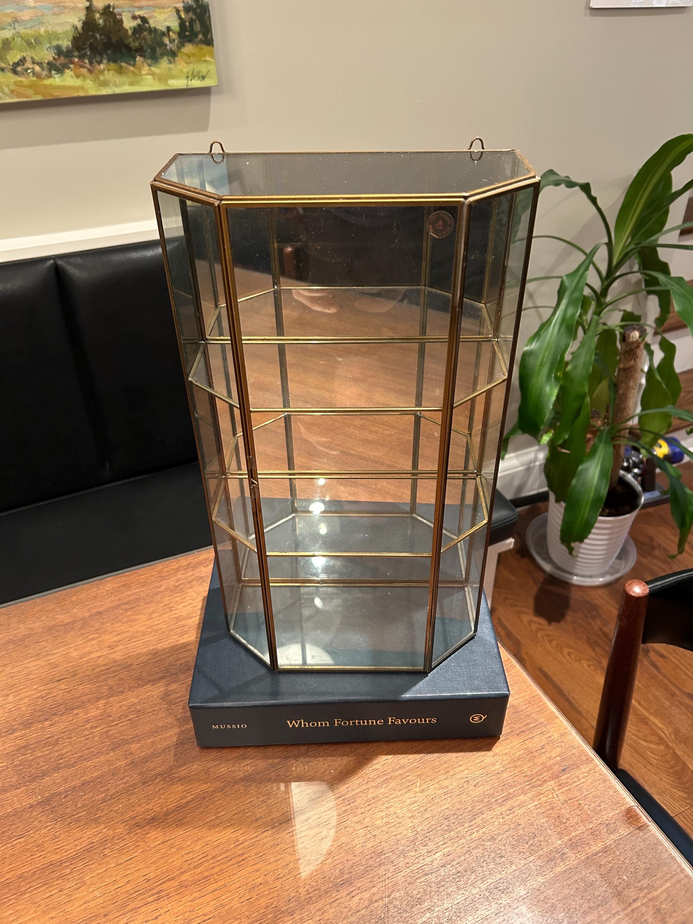 ヴィンテージ glass shelf Vintage 2 Tier Glass Shelf - Etsy