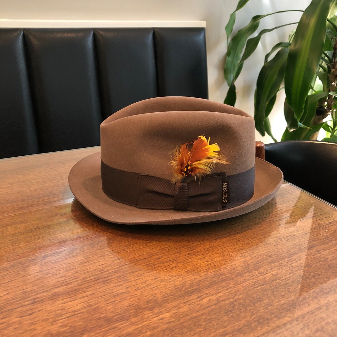 Vintage 19501960s Royal Stetson Fedora/ Vintage Brown Etsy