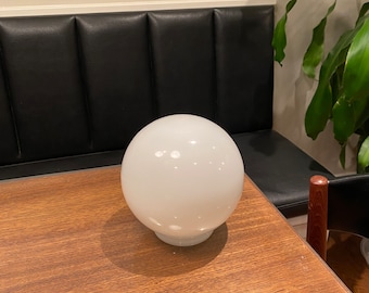 Vintage White Milk Glass Round 6” Globe Light Lamp Shade Cover Replacement / MCM white round 6” replacement globe