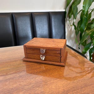 Scatola per sigari in legno vintage / scatola per sigari in legno antica / scatola per sigari in legno art déco / scatola per sigarette arrotolate vintage