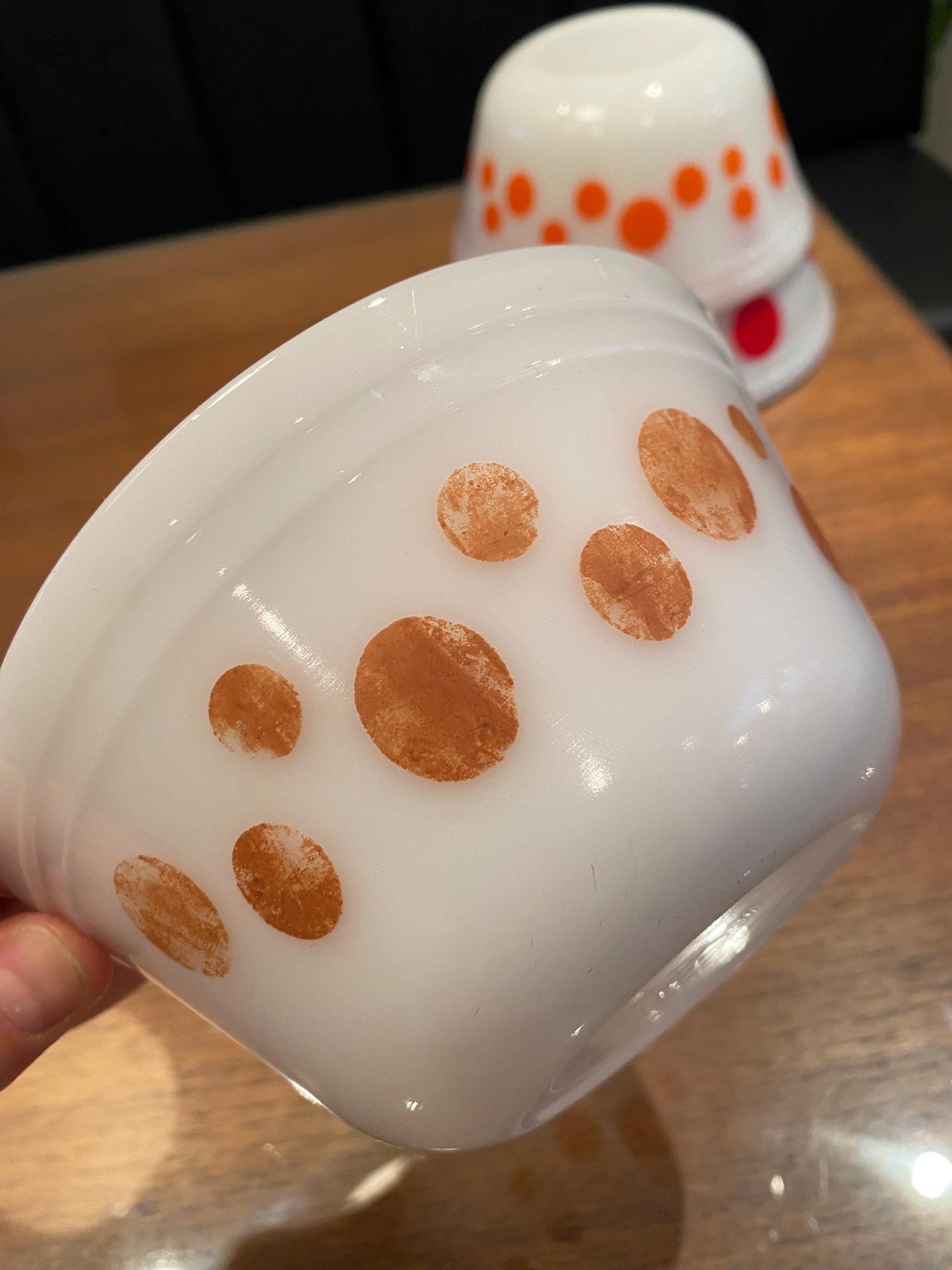 ヴィンテージ フェデラル ポルカドット ボウルセット/ヴィンテージ