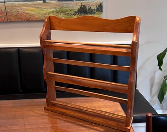 Vintage Wood Three Tier Apothecary Bottle Spice Rack | Vintage Wood Spice Rack Shelf