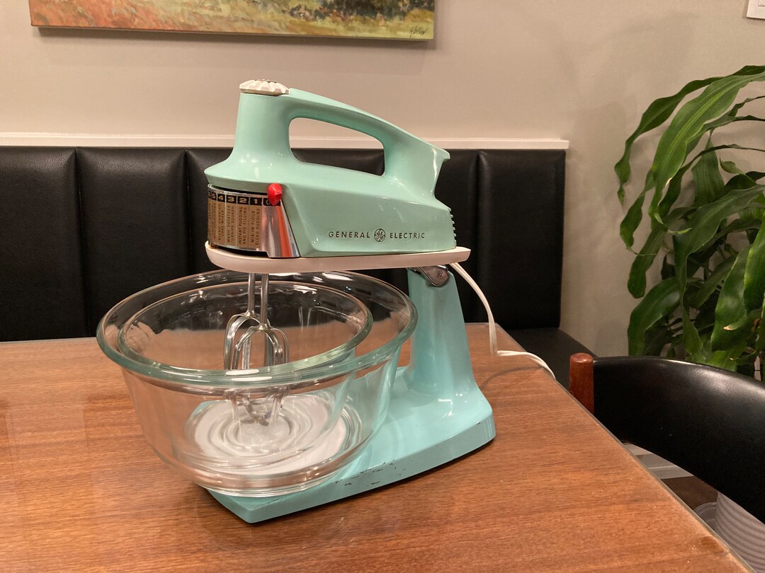 Vintage Turquoise General Electric Mixer Vintage Teal Mixer Etsy