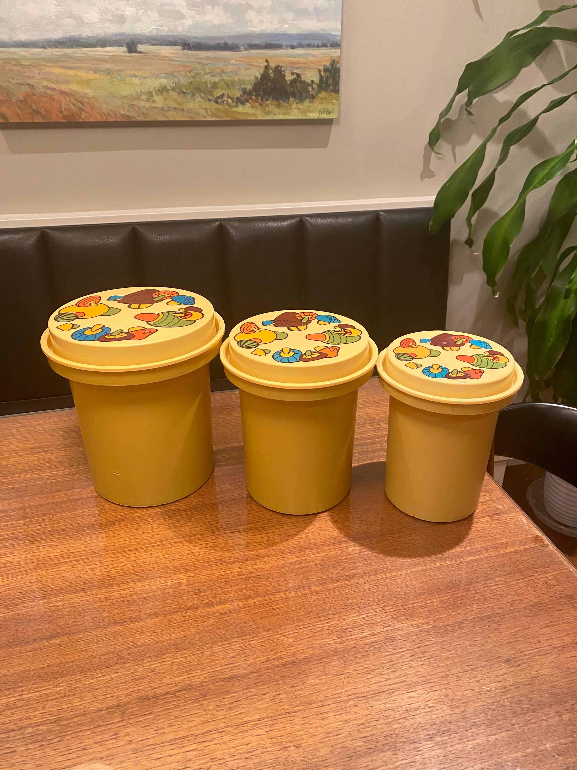 Rubbermaid Mushroom Canisters - Etsy