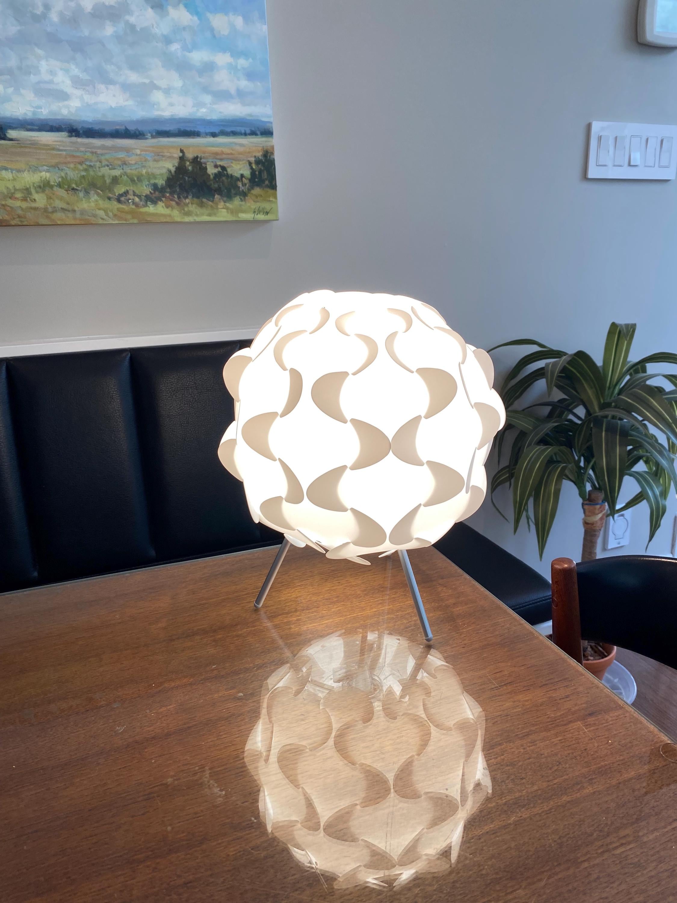 80s Vintage IKEA ランプ　ライト　北欧 Vintage IKEA Fillsta Table Lamp by Gunner Jensen, White Design