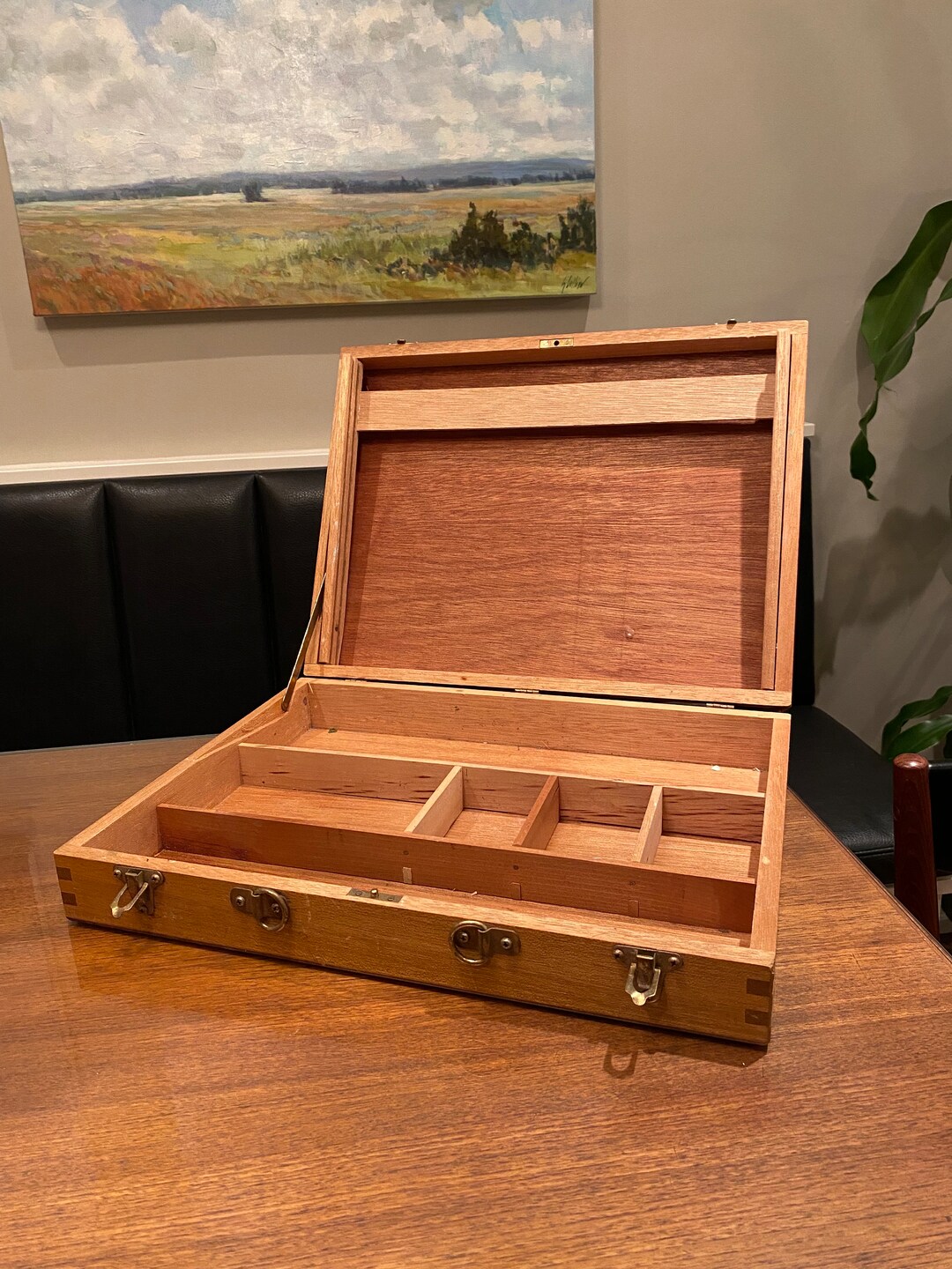 Vintage Wood Artist Briefcase Vintage Wood Artist Box Etsy
