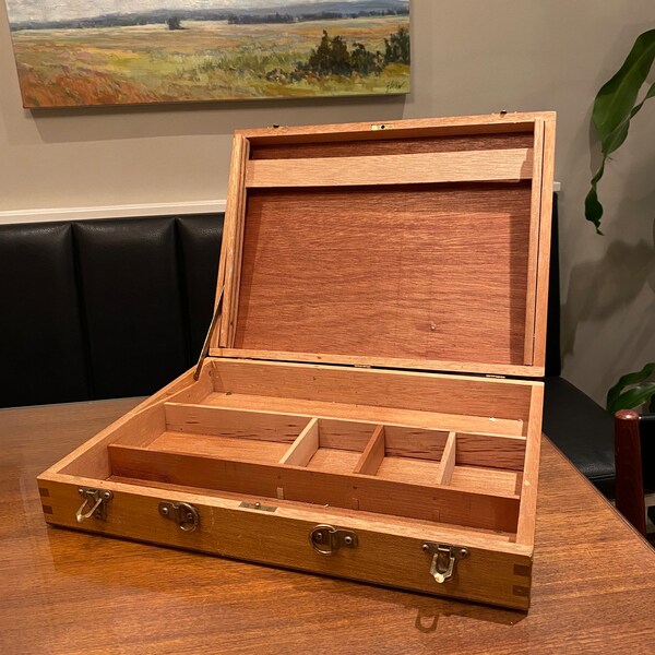 Wooden Briefcase Etsy
