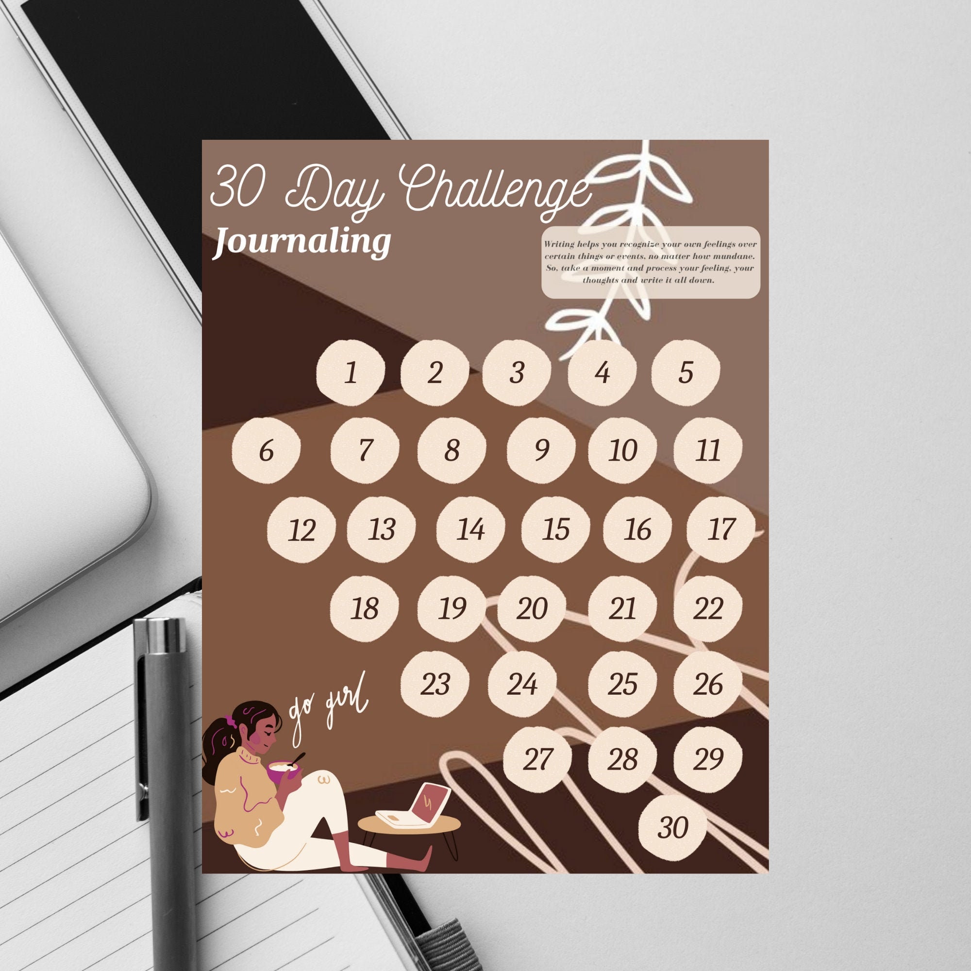 30 Day Challenge | Journaling | Digital, Changing Habits, Printable ...