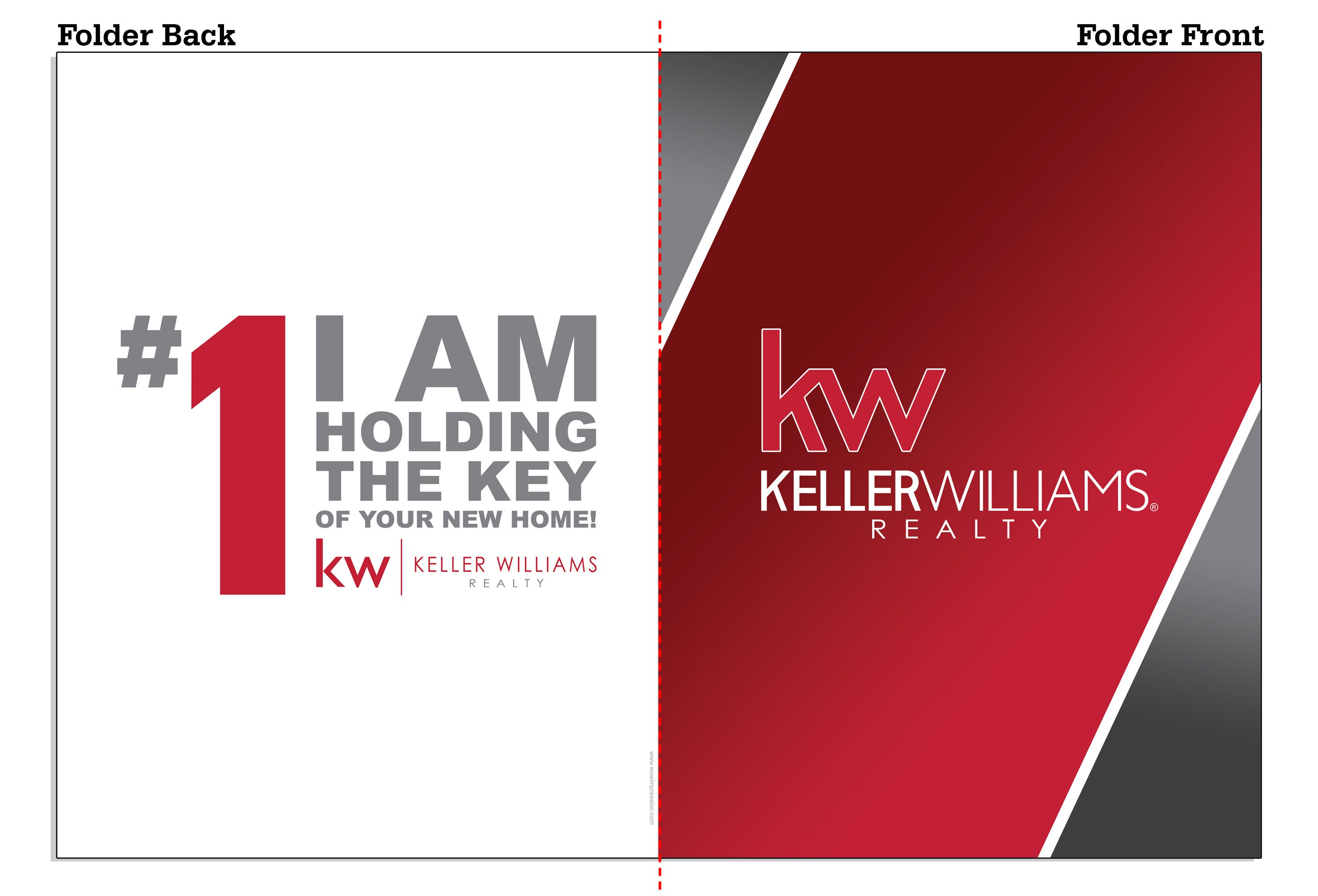 Keller Williams Pocket Folder Red and Black Keller Williams - Etsy