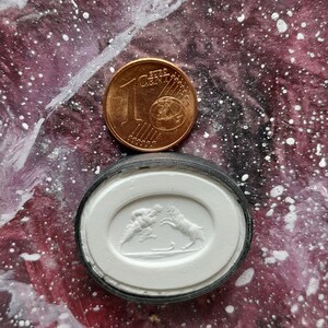 P203 Satyr   Kamee Gipsabdruck Intaglio Reproduktion einer Daktyliothek von Liberotti