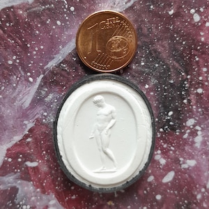 P205, Antinuos,  Kamee, Gipsabdruck, Intaglio, Abformung aus der Intagliosammlung von Giovanni Liberotti