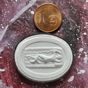 P306, Hermaphrodit,  Kamee, Gipsabdruck, Intaglio, Abformung aus der Intagliosammlung von Giovanni Liberotti