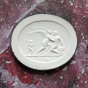P146 Nymphe Kamee Gipsabdruck Intaglio